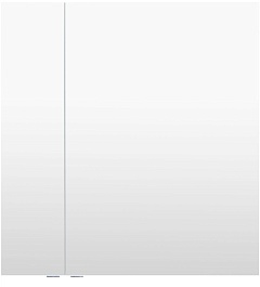 Aquanet Зеркальный шкаф Алвита New 80 белый матовый – фотография-2